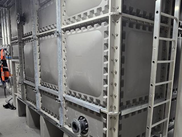 Tall tank with access ladder